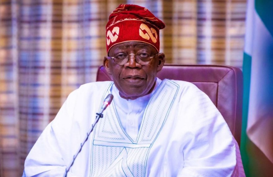 President Tinubu addressing his ministers at a government retreat