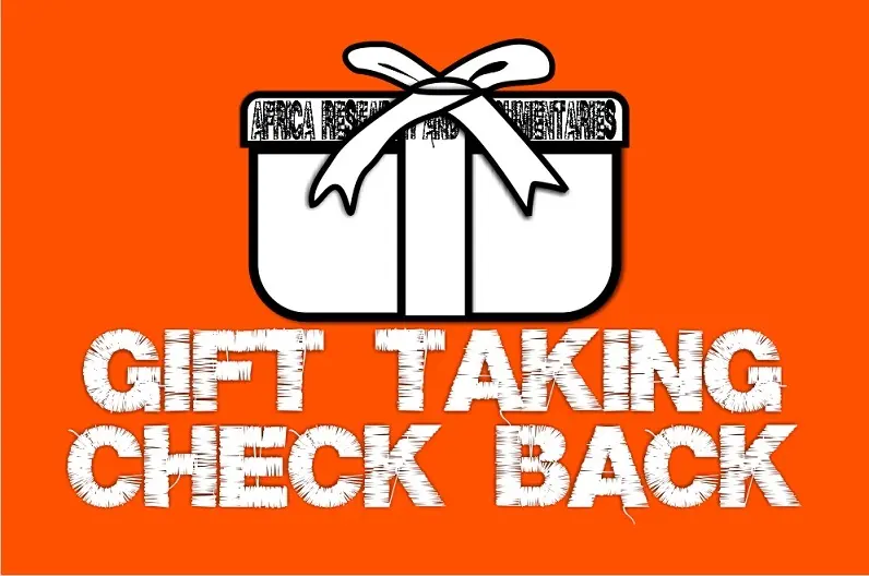 Gift taking, check back image