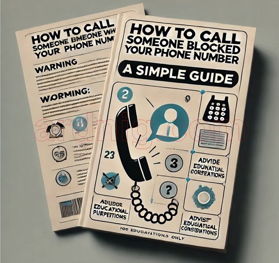 How to Call Someone Who Blocked Your Phone Number: A Simple Guide," emphasizing ethical considerations and responsible communication. By Ardnig.com