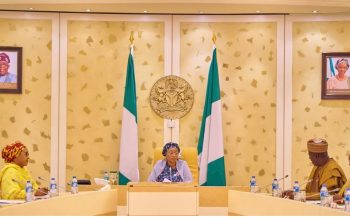 “First Lady of Nigeria, Senator Oluremi Tinubu, speaking on youth involvement in agriculture for food security in Nigeria.”